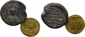 1 Solidus and 1 Byzantine Seal.