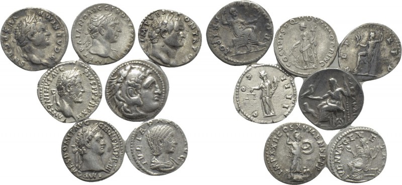 7 Ancient Silver Coins. 

Obv: .
Rev: .

. 

Condition: See picture.

W...