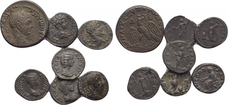 7 Roman Coins. 

Obv: .
Rev: .

. 

Condition: .

Weight: g.
 Diameter...