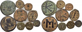 9 Byzantine Coins of Justinian I.