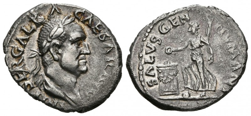 GALBA. Denario. (Ar. 3,25g/20mm). 68-69 d.C. Roma. Anv: IMP SER GALBA CAESAR AVG...