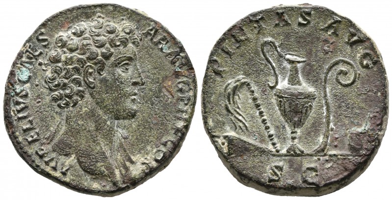 MARCO AURELIO. Sestercio. (Ae. 24,41g/32mm). 140-144 d.C. Roma. Anv: AVRELIVS CA...