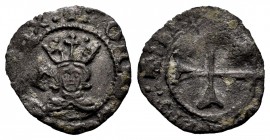 The Crown of Aragon. Joan II. Dinero. Mallorca. (Cru C.G-3001a). (Cru V.S-962). Ve. 0,49 g. Rare. VF. Est...120,00. 

SPANISH DESCRIPTION: Corona de A...
