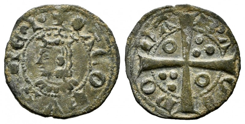 The Crown of Aragon. Jaime II (1291-1327). Dinero. Barcelona. (Cru-344). (Cru C....