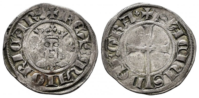The Crown of Aragon. Sancho de Mallorca. Dobler. Mallorca. (Cru-547). Ve. 1,71 g...
