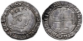The Crown of Aragon. Ferdinandus I of Napoles. Coronato. Naples. C. (Cru-1007). Ag. 3,78 g. Mark C on obverse and reverse. XF. Est...200,00. 

SPANISH...
