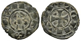 Kingdom of Castille and Leon. Alfonso I (1109-1126). Dinero. Toledo. (Bautista-40.5). (Abm-23). Ve. 0,99 g. Roundel at the end of the reverse legend. ...