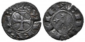 Kingdom of Castille and Leon. Alfonso VII (1126-1157). Dinero. ¿Segovia?. (Bautista-130). (Abm-62). (Mozo-A8:21.7). Anv.: + ANFVS REX. Rev.: + CASTELL...