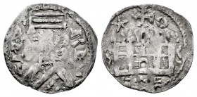 Kingdom of Castille and Leon. Alfonso VIII (1158-1214). Dinero. Mintmark: O. Burgo de Osma. (Bautista-320). Ve. 0,64 g. Star and O above the castle. V...