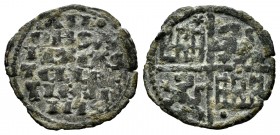 Kingdom of Castille and Leon. Alfonso X (1252-1284). "Dinero de seis lineas". (Bautista-373.1). Ve. 0,91 g. Star in 1st quadrant and dot 4th quadrant....
