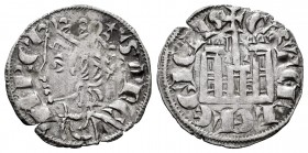 Kingdom of Castille and Leon. Sancho IV (1284-1295). Cornado. León. (Abm-299). (Bautista-430). Ve. 0,76 g. L and star on the sides of the central cros...