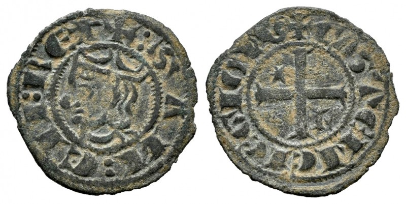 Kingdom of Castille and Leon. Sancho IV (1284-1295). Seisen or Meaja Coronada. L...
