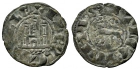 Kingdom of Castille and Leon. Fernando IV (1295-1312). Dinero. (Abm-328 as pepion). (Bautista-459). Ve. 0,83 g. Three pellets below the castle. Almost...