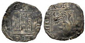 Kingdom of Castille and Leon. Alfonso XI (1312-1350). Noven. No mint mark. (Bautista-489). Anv.: + ADEPICT CON (escudete). Rev.: + VALEN ET DIE. Ve. 0...