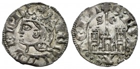Kingdom of Castille and Leon. Enrique II (1368-1379). Cornado. Segovia. (Bautista-663). Ve. 0,83 g. S-E at the sides of the cross. Choice VF. Est...50...