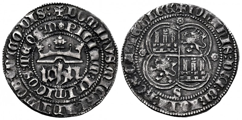 Kingdom of Castille and Leon. Juan I (1379-1390). 1 real. Sevilla. (Bautista-799...