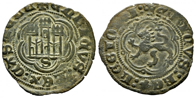 Kingdom of Castille and Leon. Enrique III (1390-1406). Blanca. Sevilla. (Abm-602...