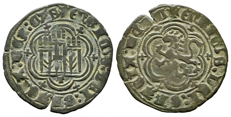 Kingdom of Castille and Leon. Enrique III (1390-1406). Blanca. Toledo. (Abm-603)...