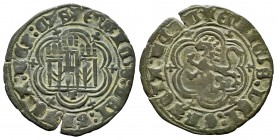 Kingdom of Castille and Leon. Enrique III (1390-1406). Blanca. Toledo. (Abm-603). (Bautista-770 var). Anv.: + ENRICVS : DEI : GRACIA : REX : CAS. Rev....