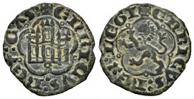 Kingdom of Castille and Leon. Enrique III (1390-1406). 1/2 blanca. Sevilla. (Abm-607). (Bautista-773). Anv.: + ENRICVS : REX : CAST :. Rev.: + ERNICVS...