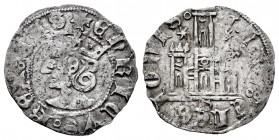 Kingdom of Castille and Leon. Enrique III (1390-1406). Cornado. Burgos. (Abm-591.1). (Bautista-776.1). Ve. 0,75 g. With B below the castle and stars a...