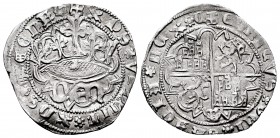 Kingdom of Castille and Leon. Enrique IV (1454-1474). 1 real. Segovia. (Bautista-905). Anv.: + XPS VINCIT XPS REGNAT. Rev.: + ENRICVS DEI GRACIA REX. ...