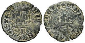 Kingdom of Castille and Leon. Enrique IV (1454-1474). Blanca. Burgos. (Bautista-1067). Anv.: + ENRICVS : REX : CASTELLE . Rev.: + ENRICVS : CVARTVS : ...