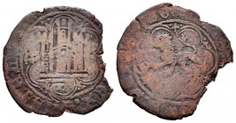 Kingdom of Castille and Leon. Enrique IV (1454-1474). Blanca. Segovia. (Bautista-1069, without crowned P). Ve. 1,96 g. Crowned P on the obverse of Pri...