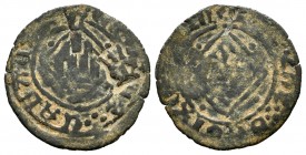 Kingdom of Castille and Leon. Enrique IV (1454-1474). Blanca del rombo. Uncertain mint. Ve. 0,91 g. Countermark: crowned gothic M. Rare. Almost VF. Es...