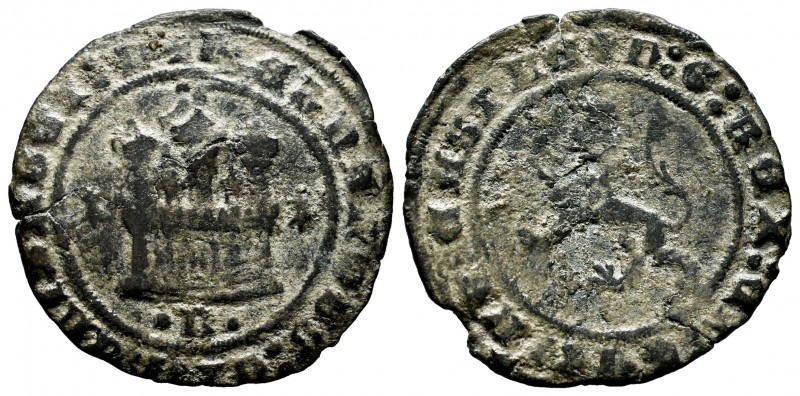 Catholic Kings (1474-1504). 2 maravedis. Burgos. (Cal-66). (Rs-52). Ae. 3,67 g. ...