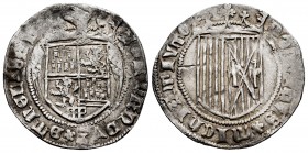 Catholic Kings (1474-1504). 1 real. Segovia. (Cal-376). Ag. 3,17 g. Before the Pragmatica. Lions with crown. Scarce. Almost VF/VF. Est...250,00. 

SPA...