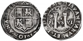 Charles-Joanna (1504-1555). 1 real. México. O. (Cal-74). Ag. 3,24 g. Shield between M - O. Almost VF/VF. Est...75,00. 

SPANISH DESCRIPTION: Juana y C...