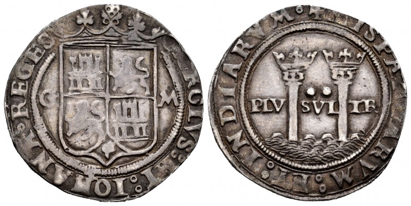 Charles-Joanna (1504-1555). 2 reales. México. G-M. (Cal-94). Ag. 6,32 g. Tone. C...