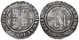Charles-Joanna (1504-1555). 4 reales. México. G-M. (Cal-128). Ag. 11,66 g. Legend CAROLVS on obverse. Choice VF. Est...350,00. 

SPANISH DESCRIPTION: ...