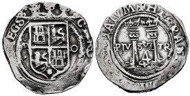 Charles-Joanna (1504-1555). 4 reales. México. M - O. (Cal-138). Ag. 13,48 g. Double struck on reverse. Almost VF. Est...180,00. 

SPANISH DESCRIPTION:...