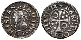 Philip III (1598-1621). 1/2 croat. 1612. Barcelona. (Cal-375). Ag. 1,39 g. Choice VF. Est...40,00. 

SPANISH DESCRIPTION: Felipe III (1598-1621). 1/2 ...