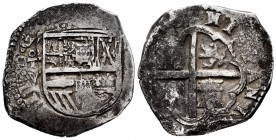 Philip III (1598-1621). 4 reales. Toledo. V. (Cal-tipo 156). Ag. 13,28 g. Date not visible. Almost VF. Est...250,00. 

SPANISH DESCRIPTION: Felipe III...