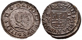 Philip IV (1621-1665). 16 maravedis. 1664. Madrid. Y. (Cal-481). Ae. 4,23 g. Visible date on its basis. XF/Almost XF. Est...30,00. 

SPANISH DESCRIPTI...