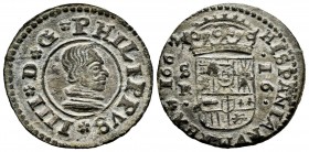 Philip IV (1621-1665). 16 maravedis. 1663. Sevilla. R. (Cal-497). (Jarabo-Sanahuja-M613). Ae. 4,28 g. Almost XF/Choice VF. Est...35,00. 

SPANISH DESC...