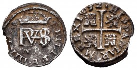 Philip IV (1621-1665). 1/2 real. 1652. Segovia. BR. (Cal-631). Ag. 1,38 g. Scarce. Planchet crack. VF. Est...60,00. 

SPANISH DESCRIPTION: Felipe IV (...