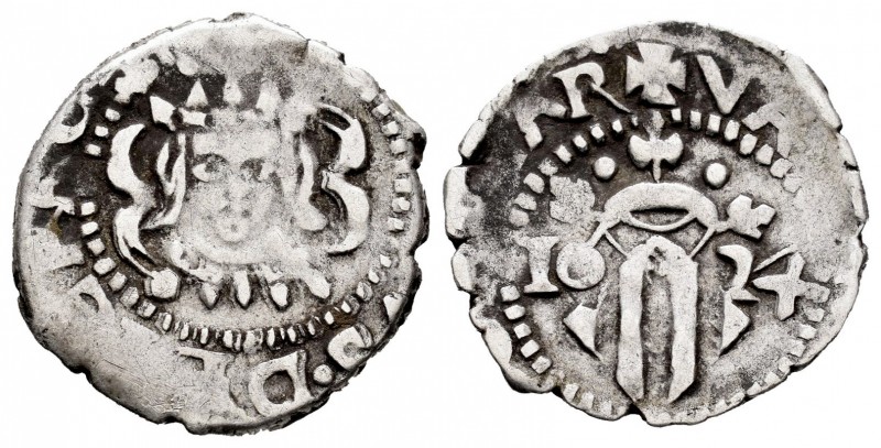 Philip IV (1621-1665). Dieciocheno. 1624. Valencia. (Cal 2008-1099). Ag. 1,93 g....