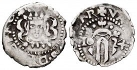 Philip IV (1621-1665). Dieciocheno. 1624. Valencia. (Cal 2008-1099). Ag. 1,93 g. Without value. Almost VF/VF. Est...55,00. 

SPANISH DESCRIPTION: Feli...