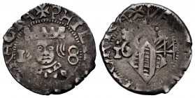 Philip IV (1621-1665). Dieciocheno. 1644. Valencia. (Cal 2008-1109). (Cru C.G-4434). Ag. 2,36 g. Retains collector's label. Choice VF. Est...70,00. 

...