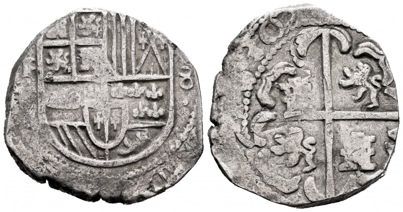 Philip IV (1621-1665). 8 reales. 1630. Potosí. T. (Cal-1455). Ag. 20,87 g. Rare....
