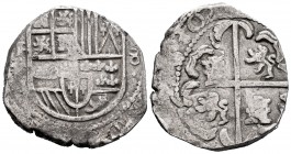 Philip IV (1621-1665). 8 reales. 1630. Potosí. T. (Cal-1455). Ag. 20,87 g. Rare. Almost VF. Est...250,00. 

SPANISH DESCRIPTION: Felipe IV (1621-1665)...