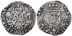 Philip IV (1621-1665). 1 patagon. 1631. Brussels. (Vti-1004). (Vanhoudt-645 BS). Ag. 27,48 g. VF. Est...120,00. 

SPANISH DESCRIPTION: Felipe IV (1621...
