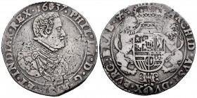 Philip IV (1621-1665). 1 ducaton. 1637. Antwerpen. (Vti-1227). Ag. 30,79 g. Stress marks. VF/Almost VF. Est...220,00. 

SPANISH DESCRIPTION: Felipe IV...