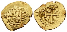 Philip V (1700-1746). 2 escudos. México. (Cal-type 238). Au. 6,68 g. F. Est...500,00. 

SPANISH DESCRIPTION: Felipe V (1700-1746). 2 escudos. México. ...