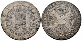 Philip V (1700-1746). 1 patagón. 1705. Antwerpen. (Vti-73). (Vanhoudt-738.AN). (Dav-1709). Ag. 28,01 g. Rare. VF. Est...400,00. 

SPANISH DESCRIPTION:...