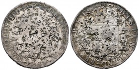 Charles III (1759-1788). 8 reales. 1781. México. FF. (Cal-1121). Ag. 26,69 g. Chop marks. Almost VF. Est...80,00. 

SPANISH DESCRIPTION: Carlos III (1...